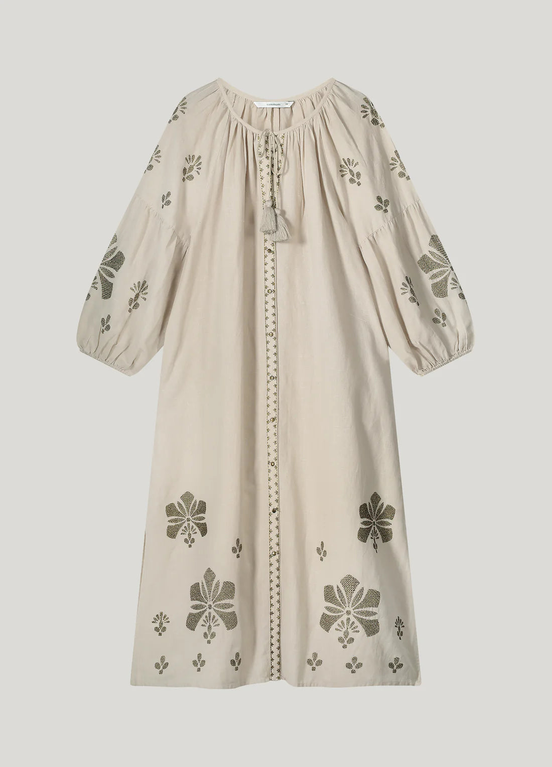 A-line Dress in Linen Blend