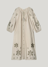 A-line Dress in Linen Blend