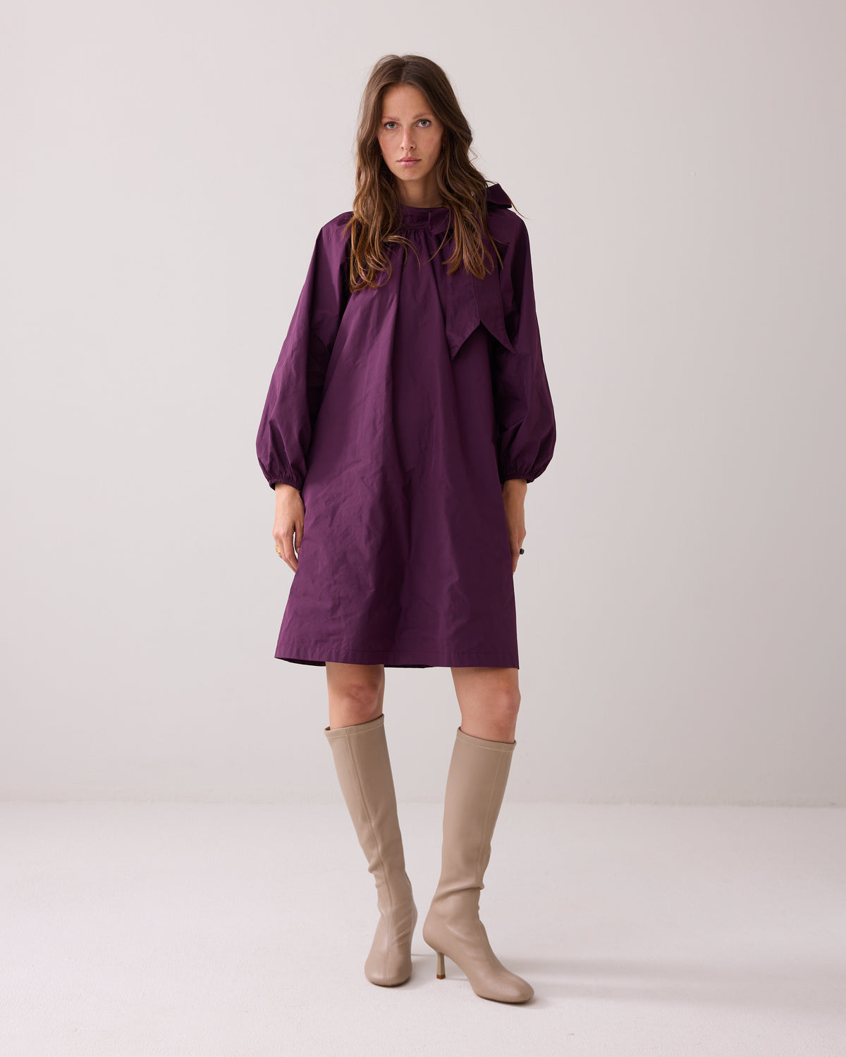 A-line Taffeta Dress
