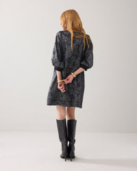 Jacquard Bow Detail Dress