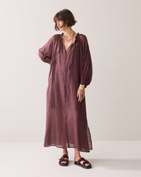 Ankle-length Ramie Dress