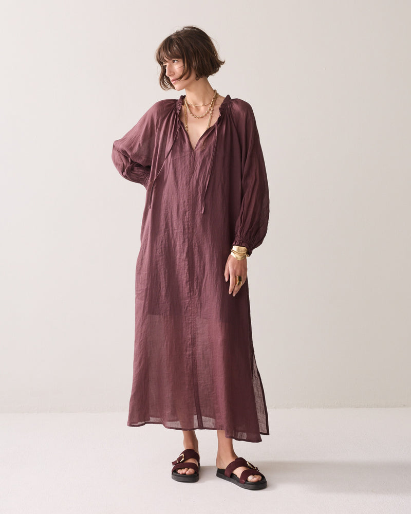 Ankle-length Ramie Dress