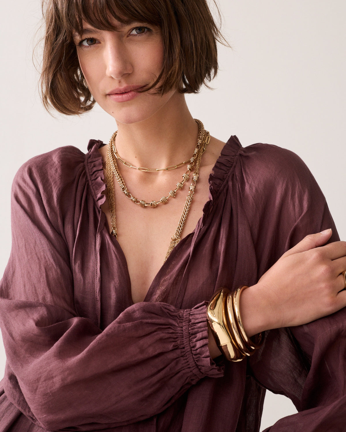 Ankle-length Ramie Dress