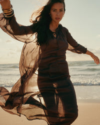 Ankle-length Ramie Dress