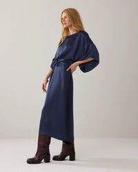 Midi Dress in Silky Fabric