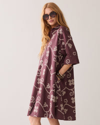 A-line Dress with Embroidery