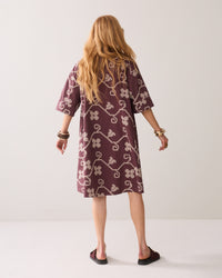 A-line Dress with Embroidery