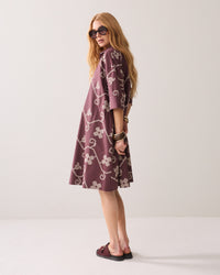 A-line Dress with Embroidery