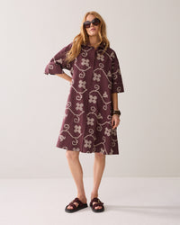 A-line Dress with Embroidery