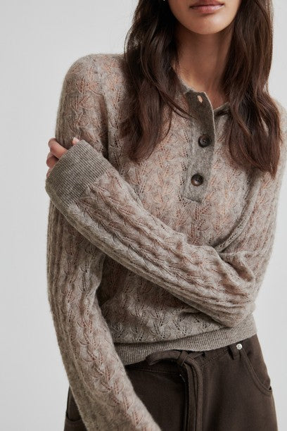 Vespa Knit LS Polo