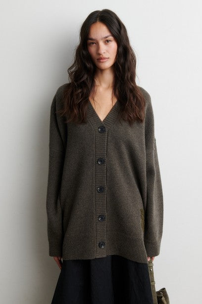 Alpha Knit Monogram Cardigan