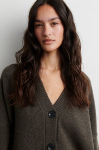 Alpha Knit Monogram Cardigan