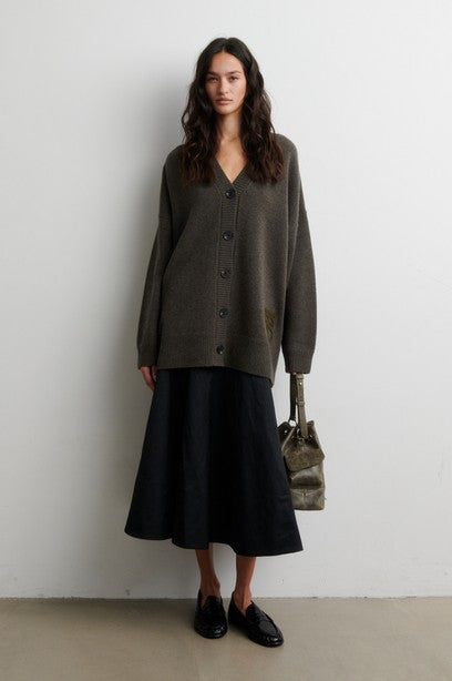 Alpha Knit Monogram Cardigan