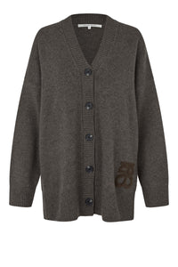 Alpha Knit Monogram Cardigan