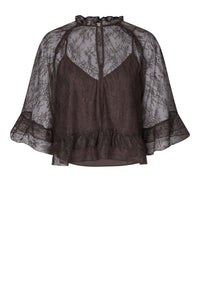 Sybell Lace Ruffle Blouse