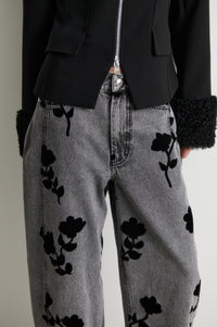 Lawrissa Denim Barrel Jeans -