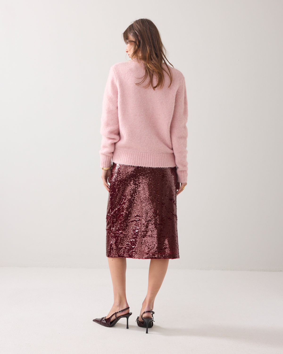Sequin Midi Skirt