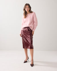 Sequin Midi Skirt