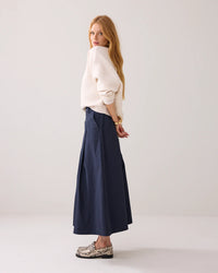Wide Taffeta Skirt
