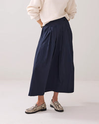 Wide Taffeta Skirt