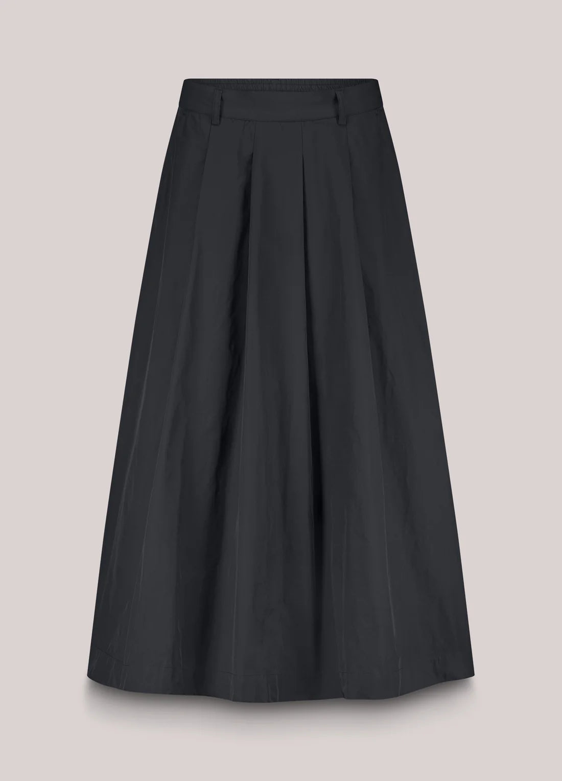 Wide Taffeta Skirt