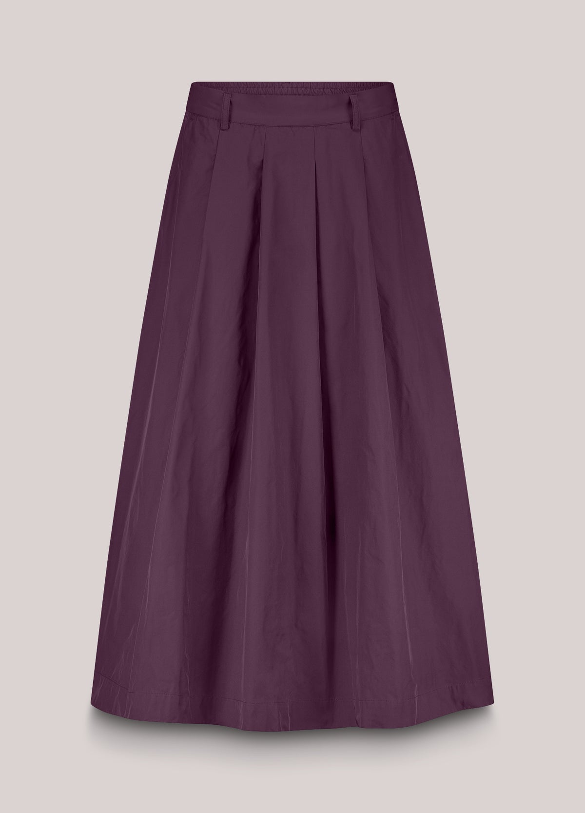 Wide Taffeta Skirt