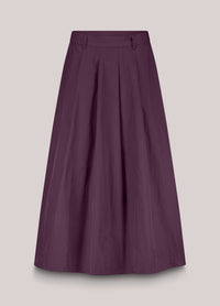 Wide Taffeta Skirt