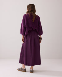 Wide Taffeta Skirt