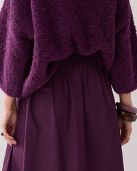 Wide Taffeta Skirt