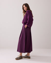 Wide Taffeta Skirt