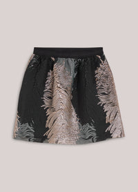 Skirt leaves jacquard