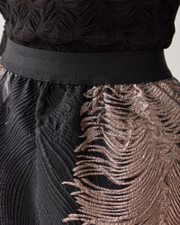 Skirt leaves jacquard