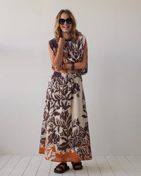 Long Skirt with Unique Print
