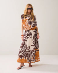 Long Skirt with Unique Print