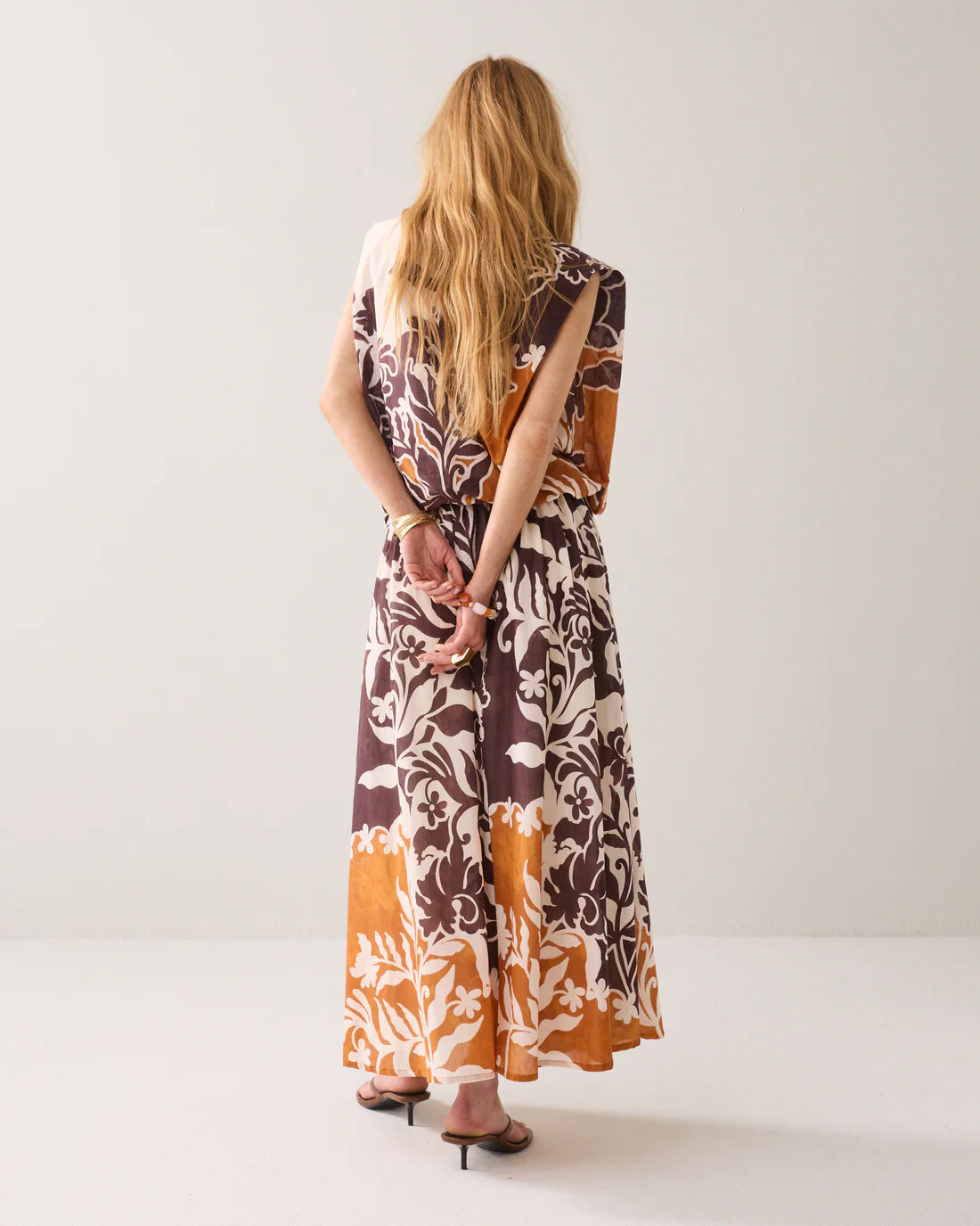 Long Skirt with Unique Print