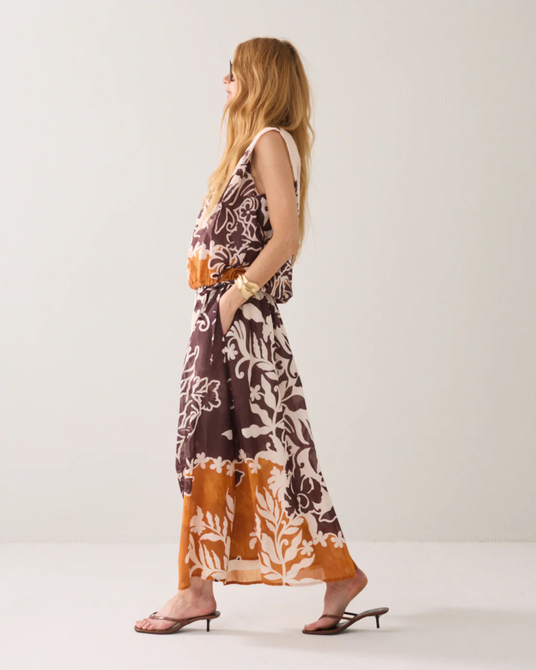 Long Skirt with Unique Print