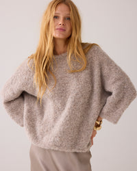 Bouclé Jumper in Alpaca Blend