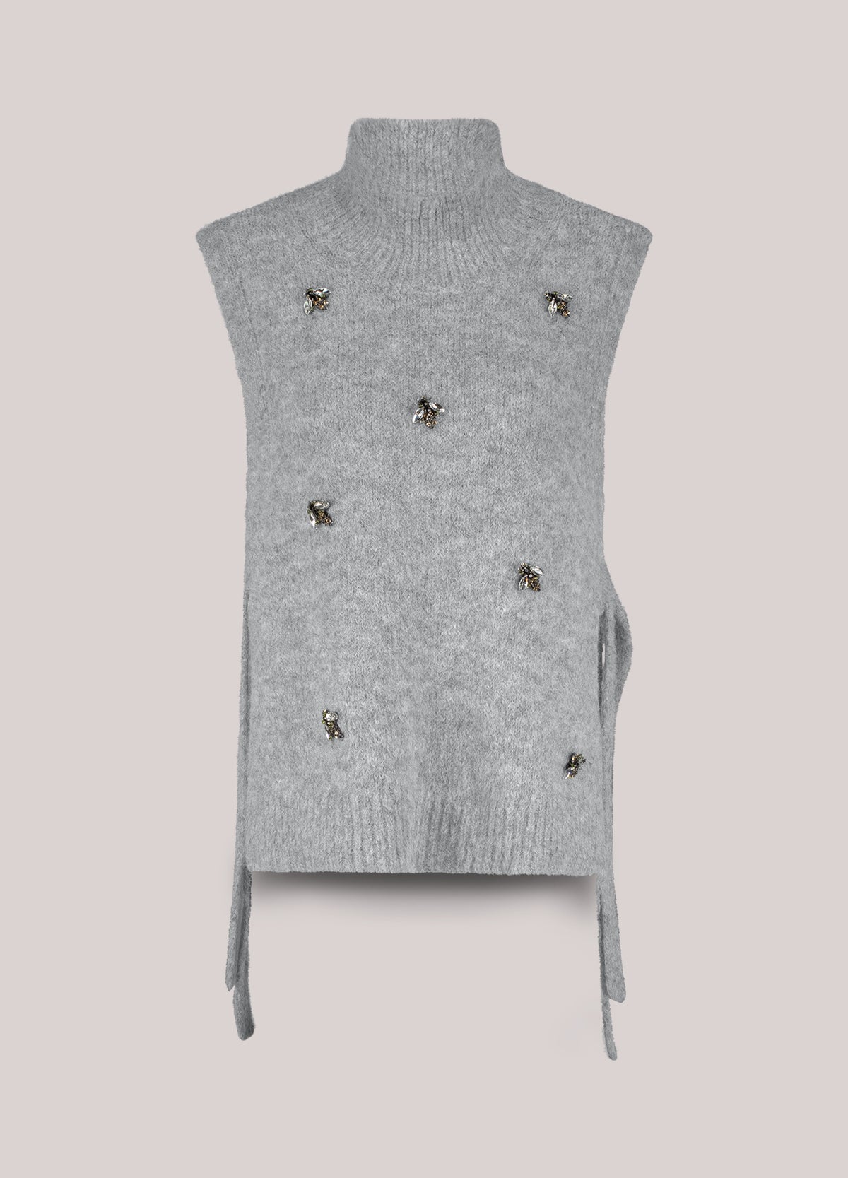 Embellished Spencer Cozy Melange Knit