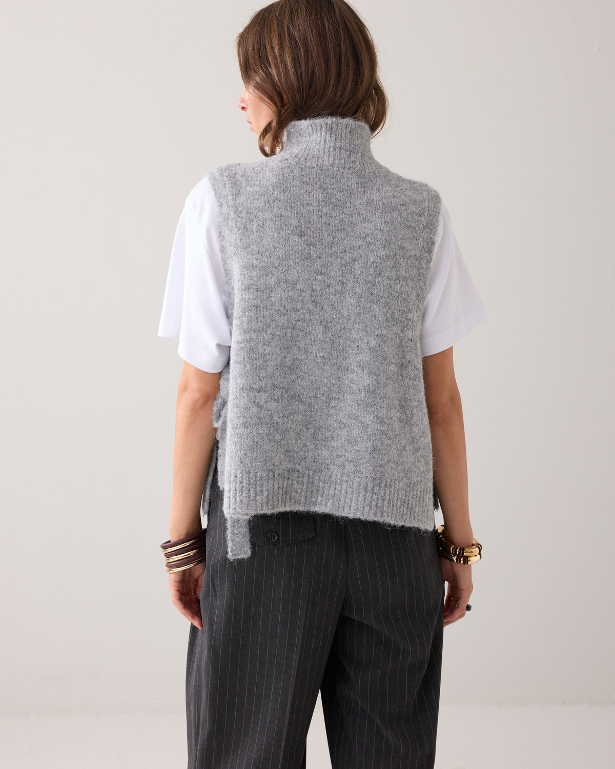 Embellished Spencer Cozy Melange Knit