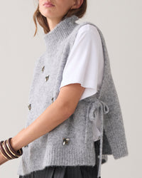 Embellished Spencer Cozy Melange Knit