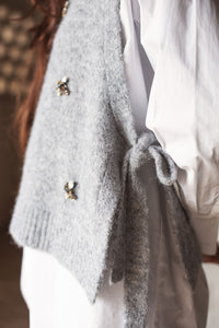 Embellished Spencer Cozy Melange Knit