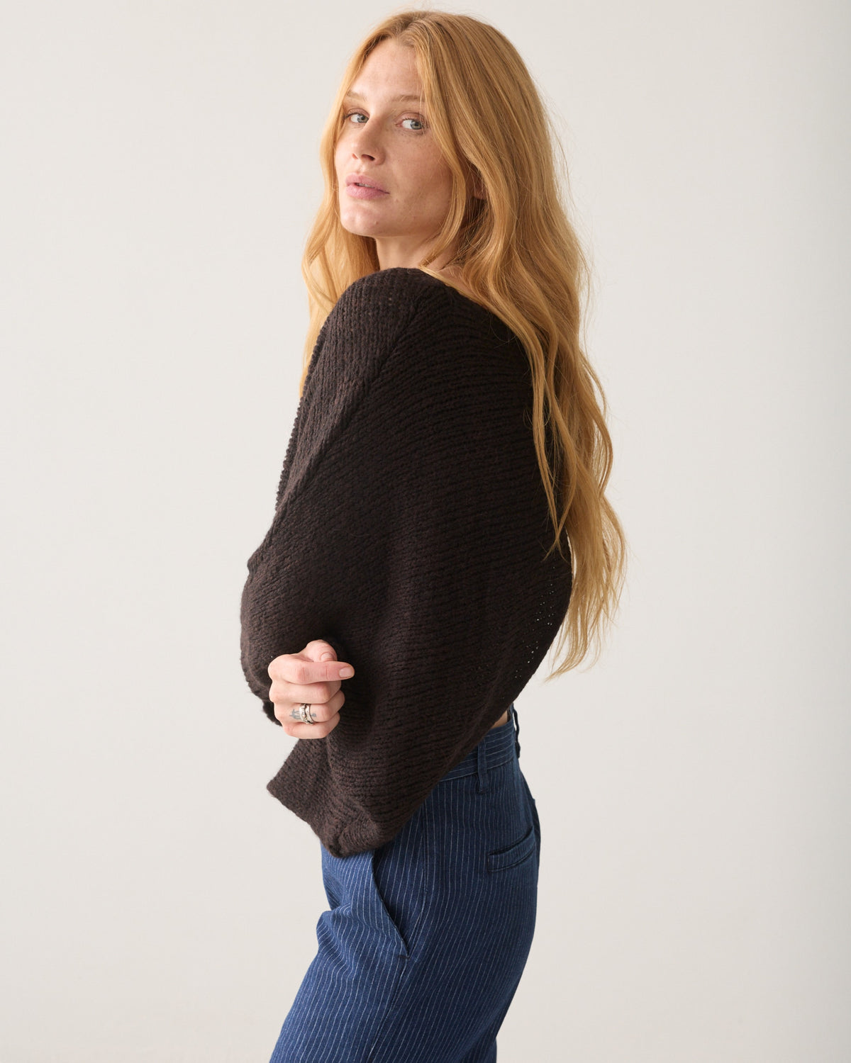 Wrap Sweater Super Soft Knit