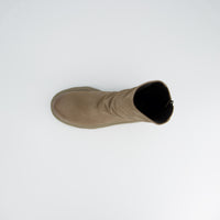 Stone Suede Ankle Boot