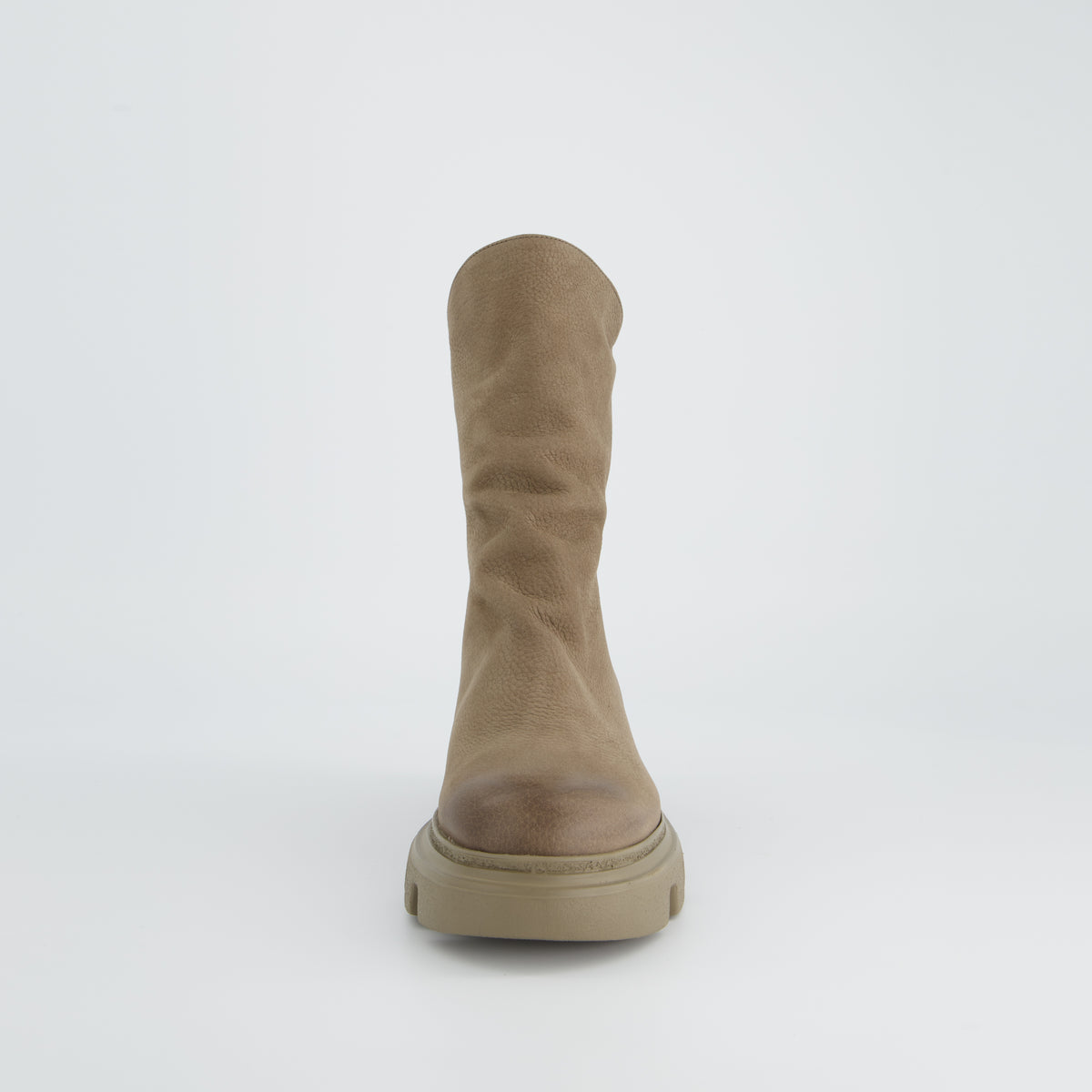 Stone Suede Ankle Boot