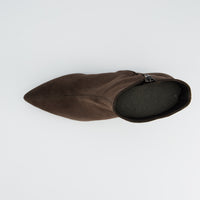 Suede Kitten Heel Ankle Boot