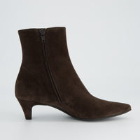 Suede Kitten Heel Ankle Boot