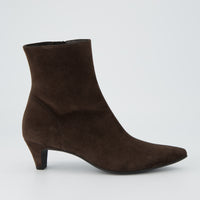 Suede Kitten Heel Ankle Boot