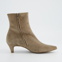 Suede Kitten Heel Ankle Boot