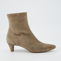 Suede Kitten Heel Ankle Boot