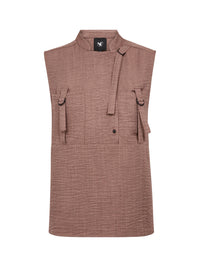 NÜ Denmark Rose Melange Utility Vest